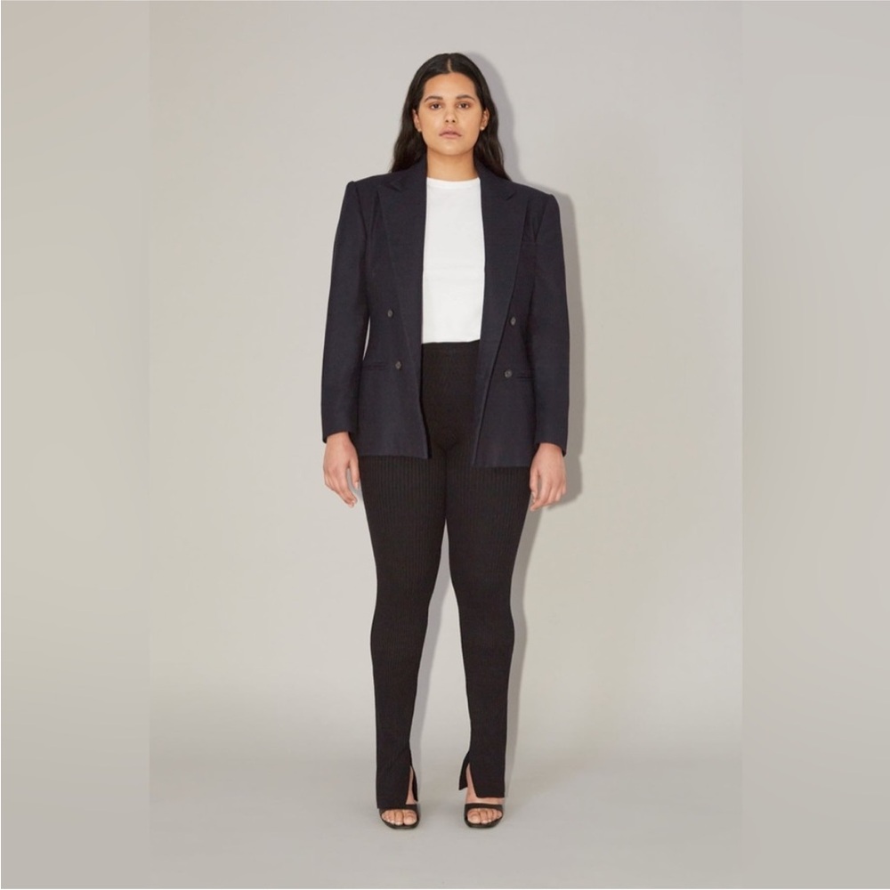 Uncle Studios split hem ribbed leggings pants